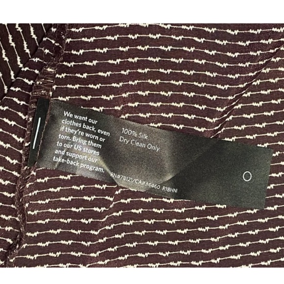 Eileen Fisher Brown Printed Silk Sleeveless Top Size Large - Picture 4 of 8